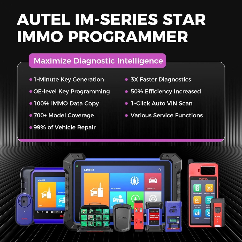 2025 Autel MaxiIM KM100 KM100E Key Fob Programming Tool Programmer Immobilizer