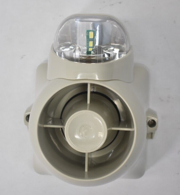 Self Contained Siren Strobe Indoor/Outdoor Application 120dB DC Supply