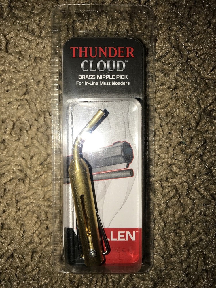 Thunder Cloud Brass Nipple Pick By Allen For In-line Muzzleloaders