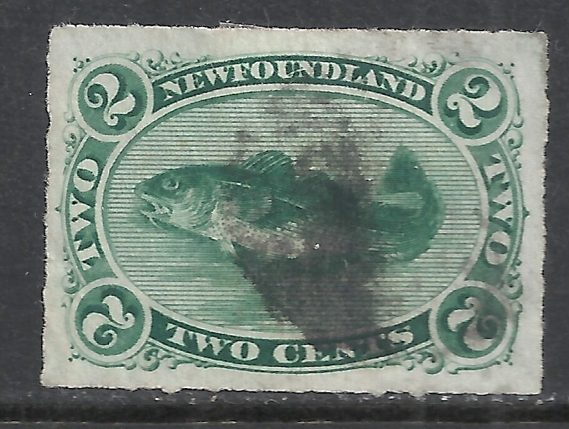 New Foundland 1876 SG 41  CANC  VF