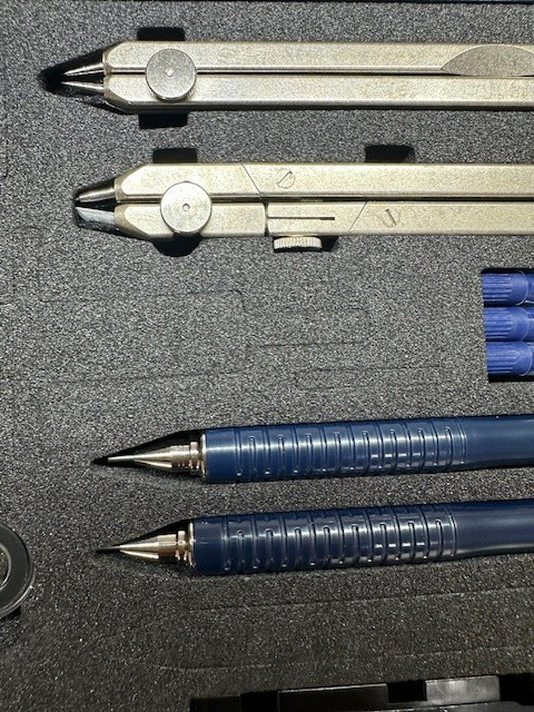 STAEDTLER Drawing Instrument Drafting Compass Set Geometry Tools Open Box Japan