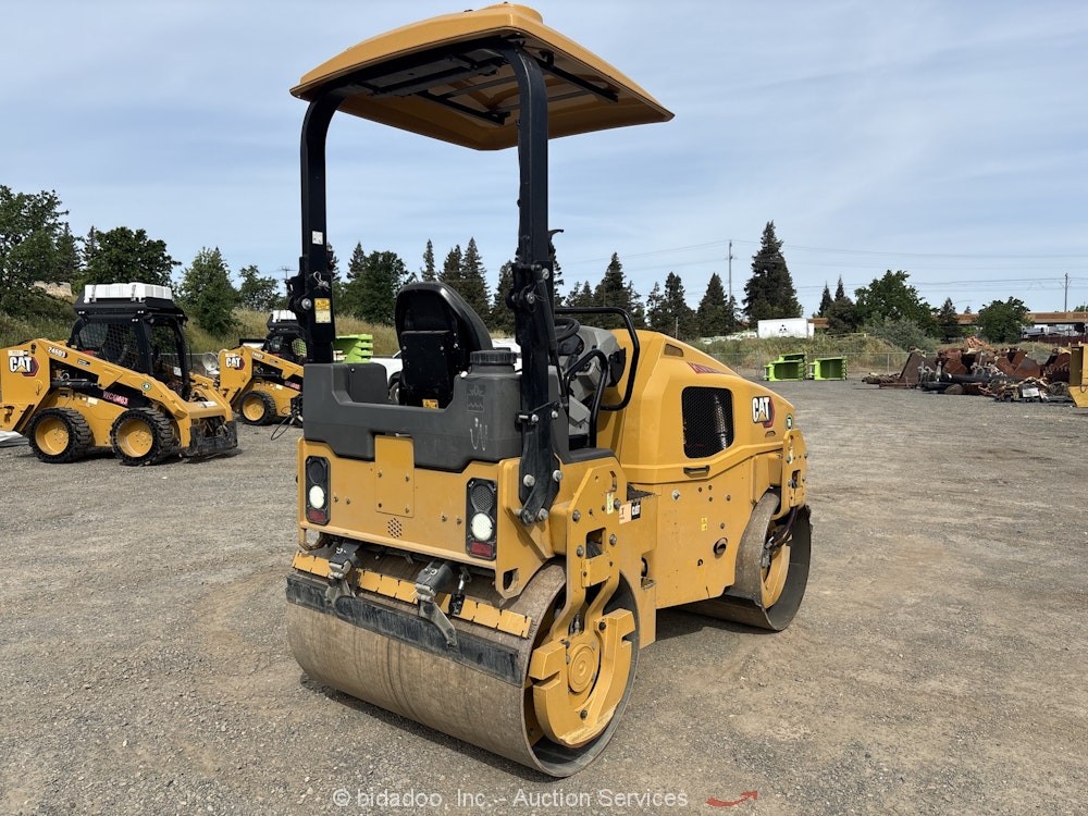 2022 Caterpillar CB4.0 Smooth Drum Vibratory Roller Compactor Warranty bidadoo