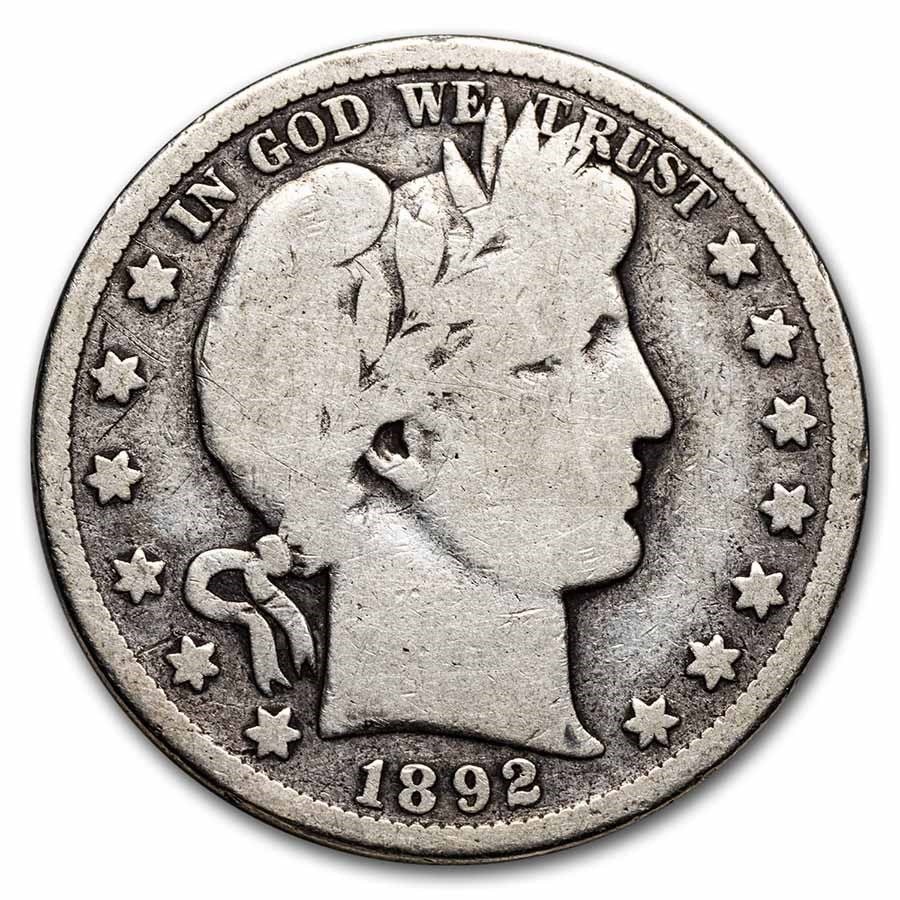1892-S Barber Half Dollar (G)