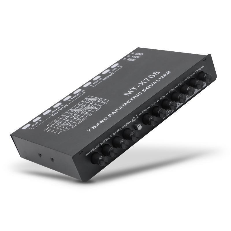 7 Band Equalizer DSP Chip CD AUX Inputs Subwoofer Output Crossover Amplifier