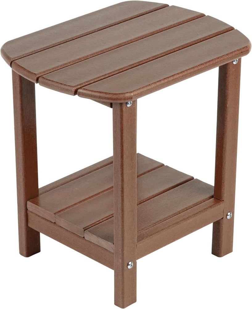 nne Adironda Side Table Outdoor Side Table HDPE Plastic Double
