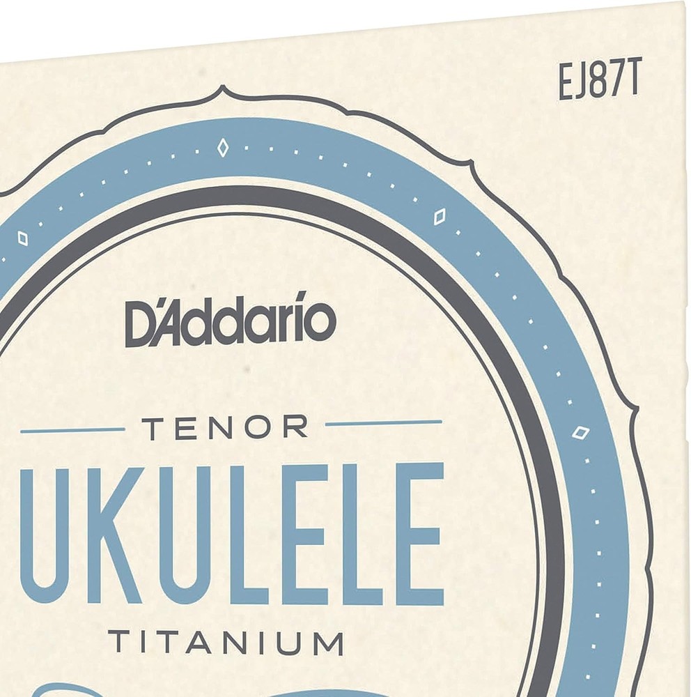 Ultimate Titanium Ukulele Strings - D'Addario EJ87T 4-String Set for Tenor Uke