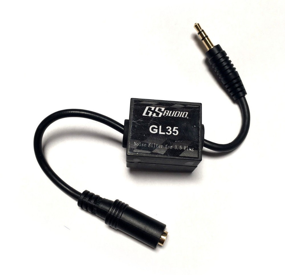 1Pc 3.5mm Stereo AUX Cable Cancel Noise Reducer Filter Ground Loop Isolator