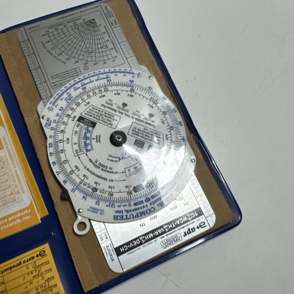 asa E6-B Metal flight computer With Case And Manual