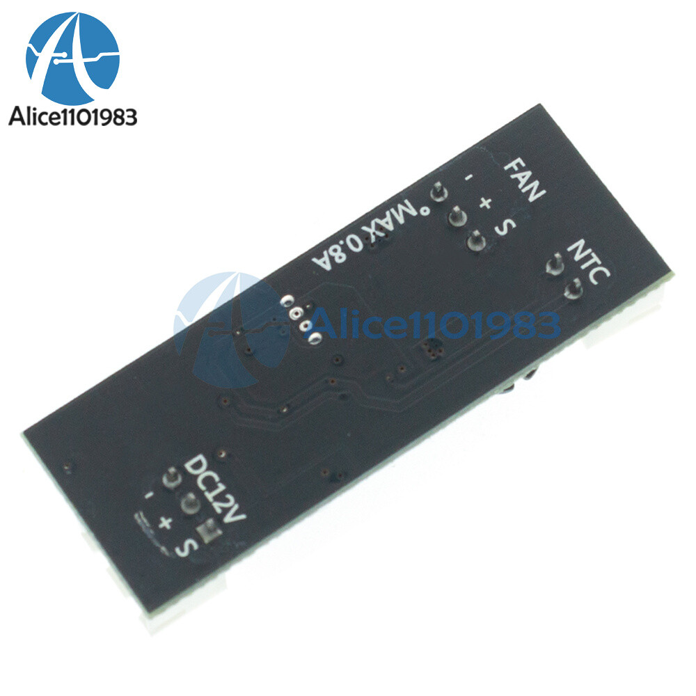 DC12V Computer Fan Temperature Control Governor Speed Controller Module 2~3Wire