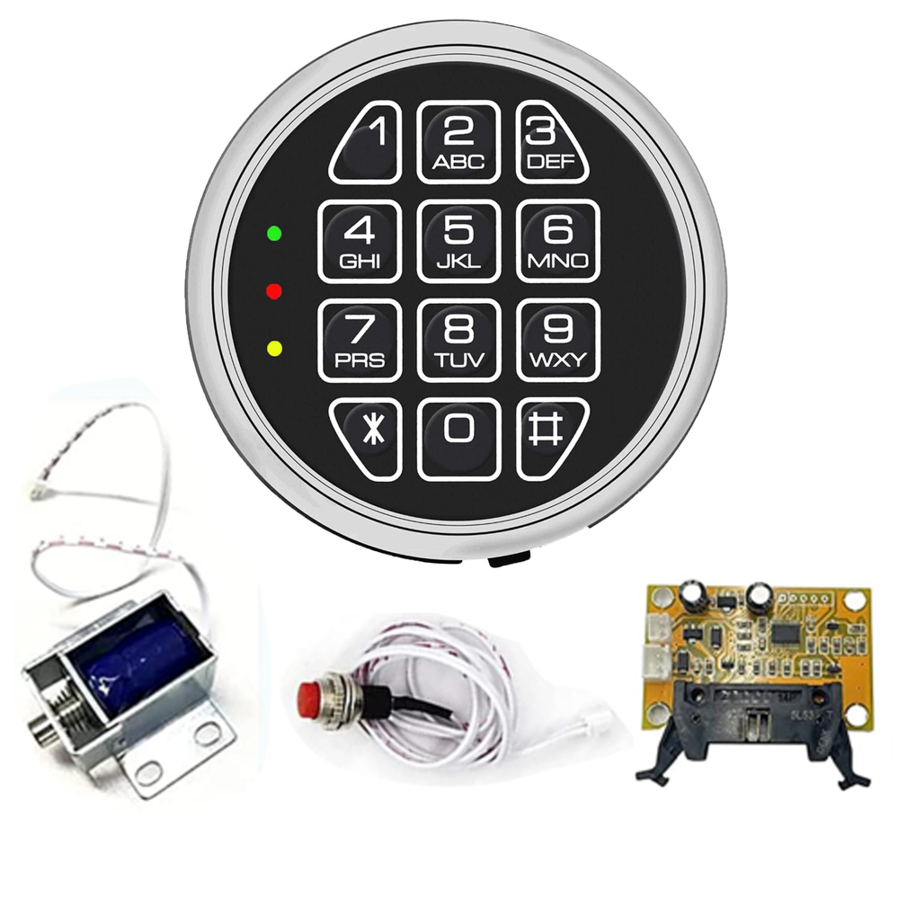 Gun Safe Replacement Digital Keypad Lock With Solenoid Lock Electronic Safe Lock