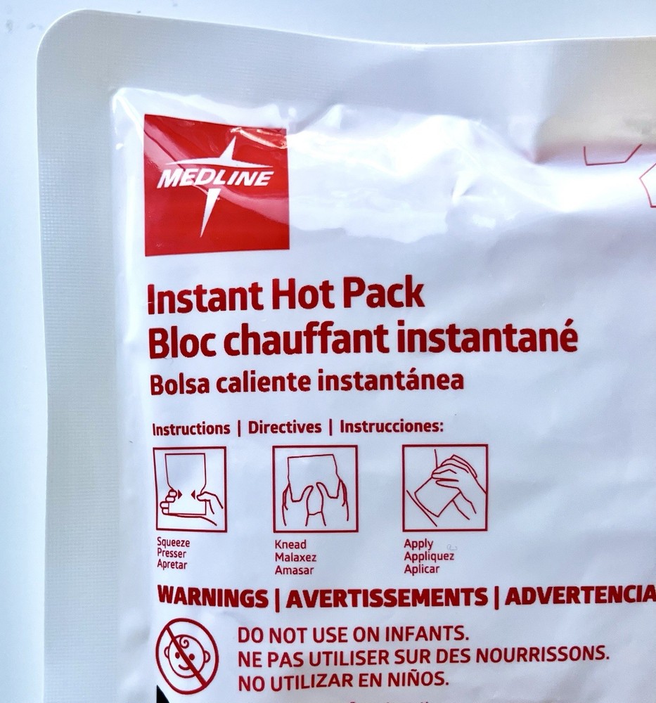 Medline Instant Hot Pack 6”x6” 12 Packs