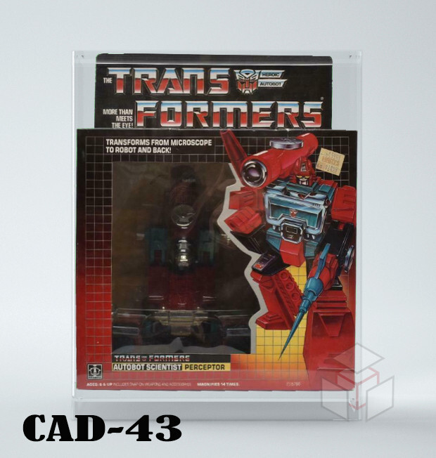 Pre-ORDER Acrylic Display Case Protector for G1 Transformers Perceptor Boxed