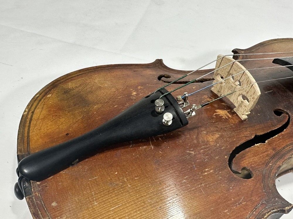 Antique German Violin Labeled "Carl Bachmann" With Case ~ Size 4/4