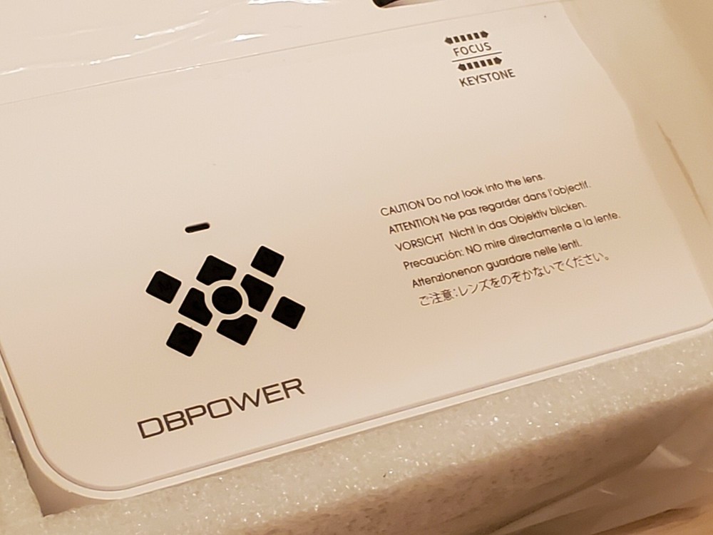 DBPOWER LED LIGHT SOURCE SMART PROJECTOR - BRAND NEW IN BOX