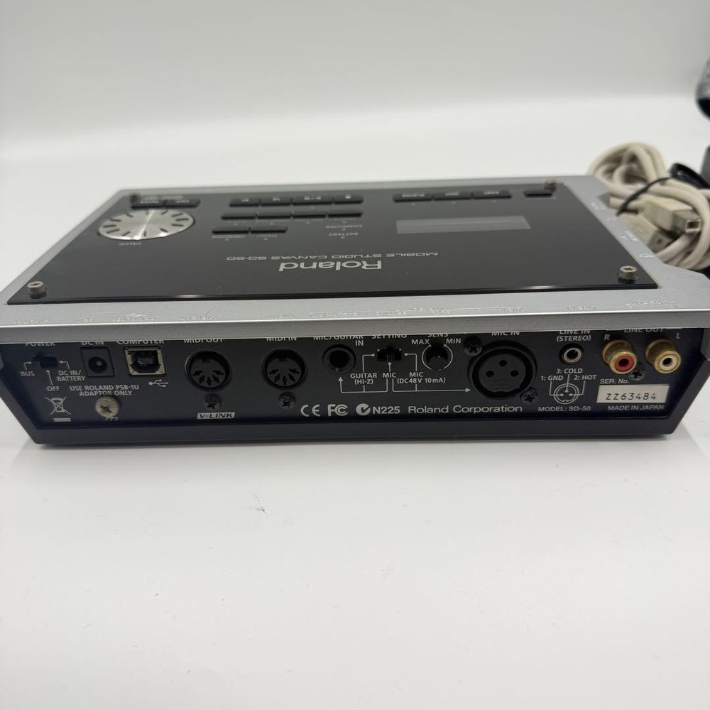 Roland SD-50 Mobile Studio Canvas USB MIDI Sound Module Interface Tested Japan