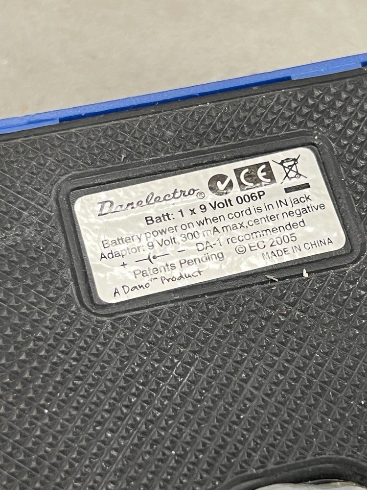 Untested Danelectro FAB Chorus Guitar Effects Pedal