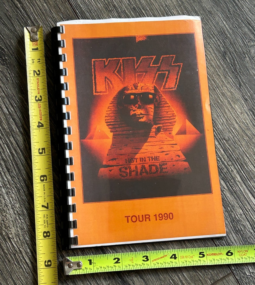 KISS Program Tour Itinerary Book Hot In The Shade Concert June Vintage Kiss