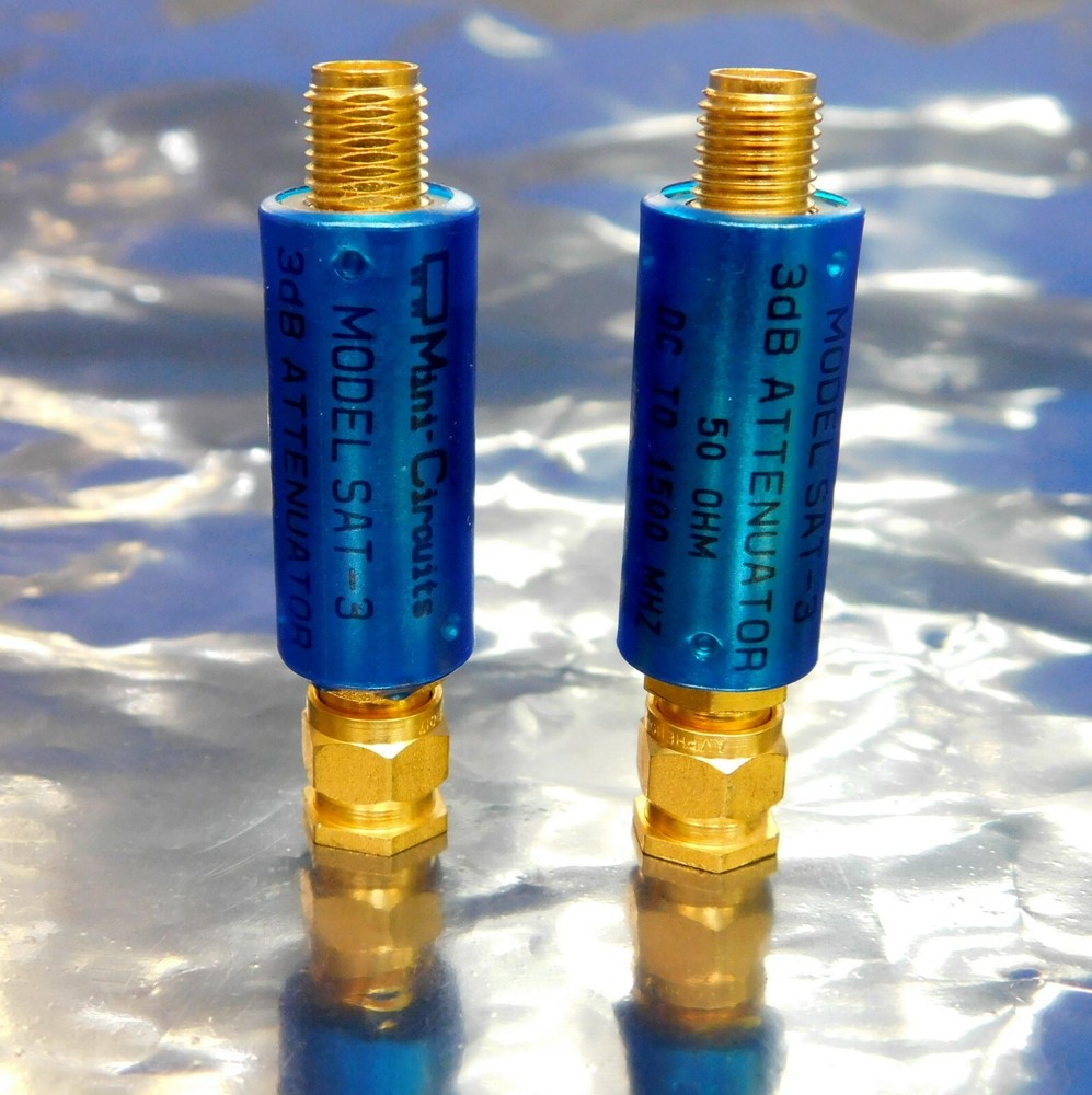 Mini-Circuits FD-2 RF/Microwave Freq Doubler & SAT-3 Fixed Attenuator Untested