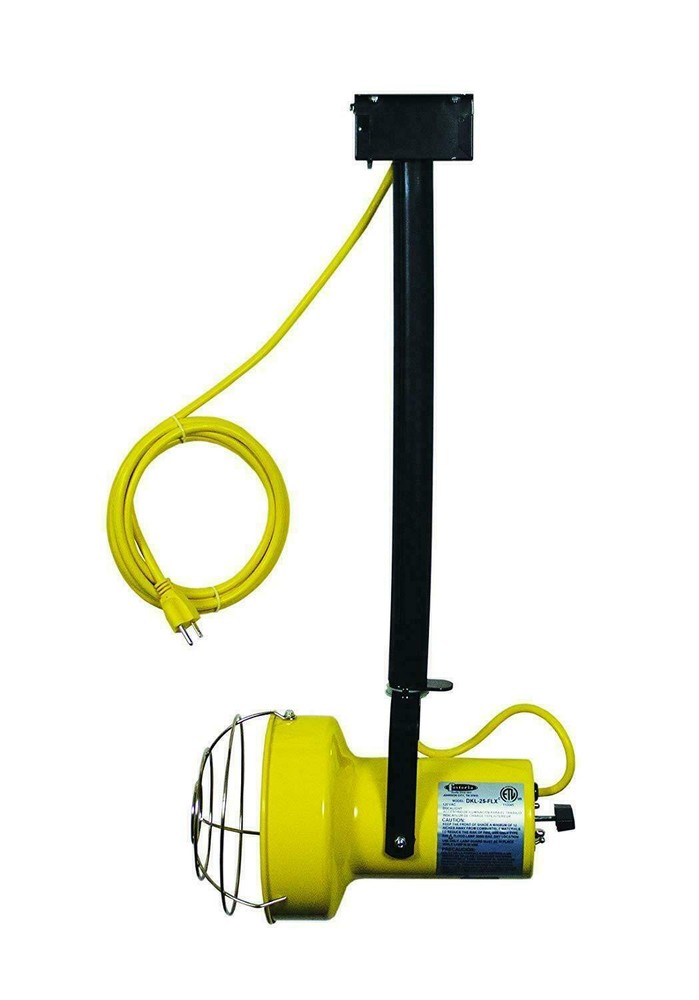 TPI Loading Dock Light Ceiling Mounted Incandescent Flex Arm - DKL25FLX or LED