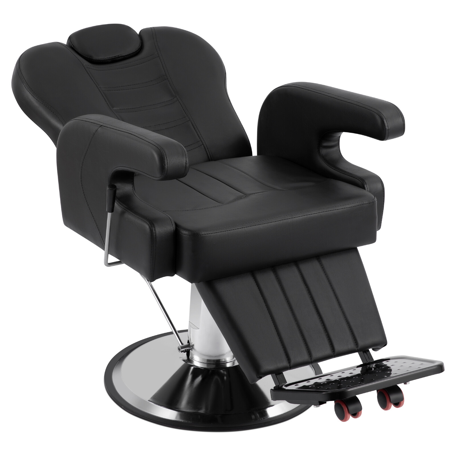 Black All Purpose Heavy Duty Recline Barber Chair Hydraulic Salon Beauty Stylist