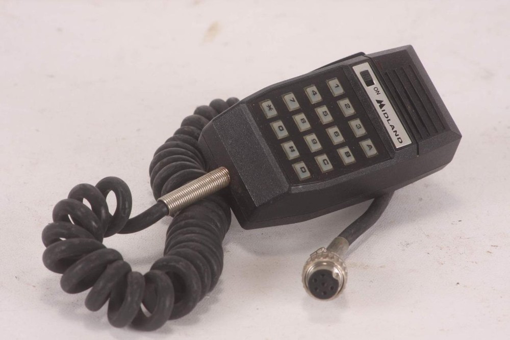 Midland 70-2103c Hand Microphone With Keypad  6 Pin