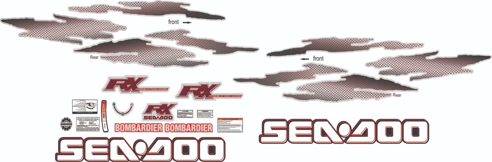 SEADOO RX 2000 Graphics / Decal / Sticker Kit