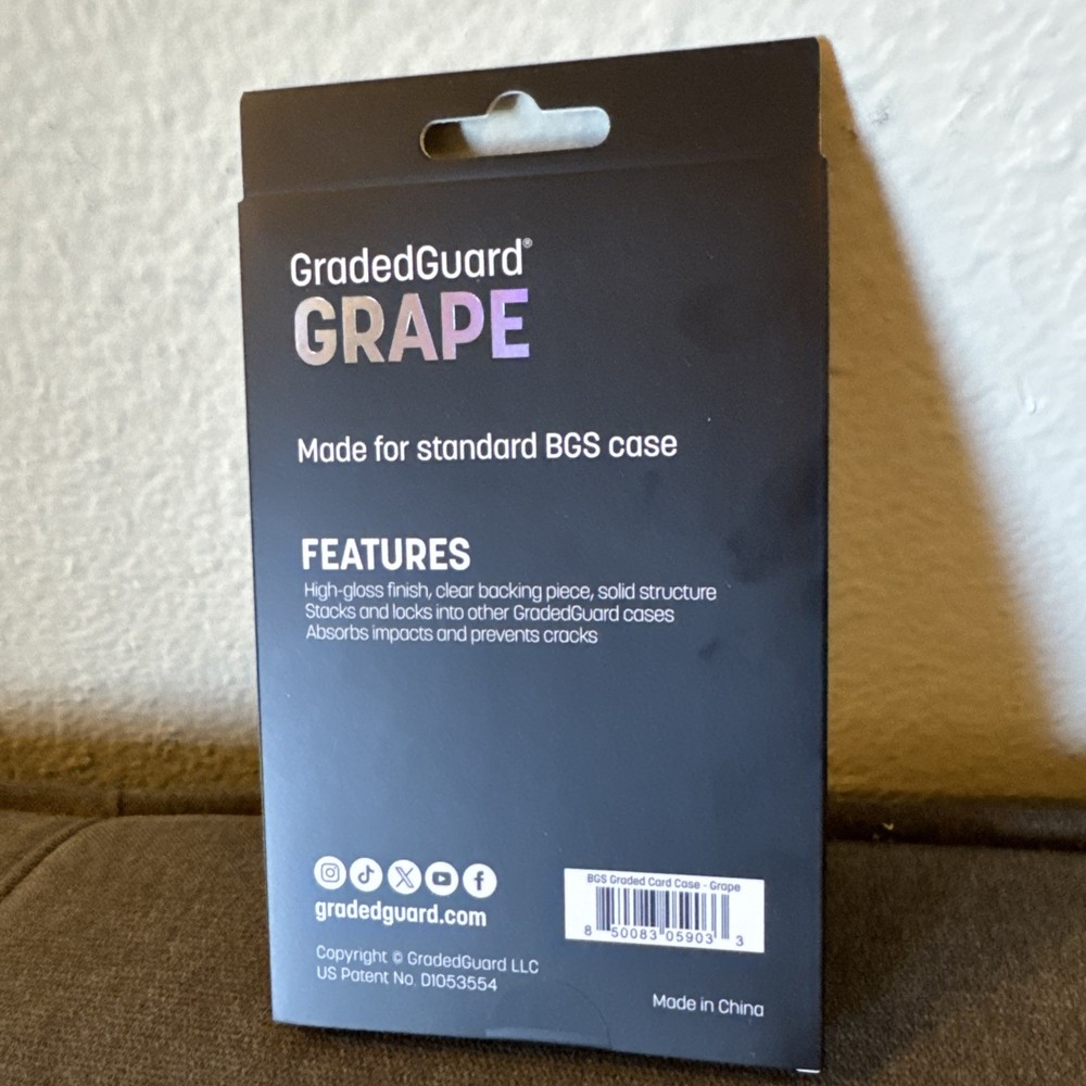 GradedGuard BGS Grape Limited Edition Card Case Only