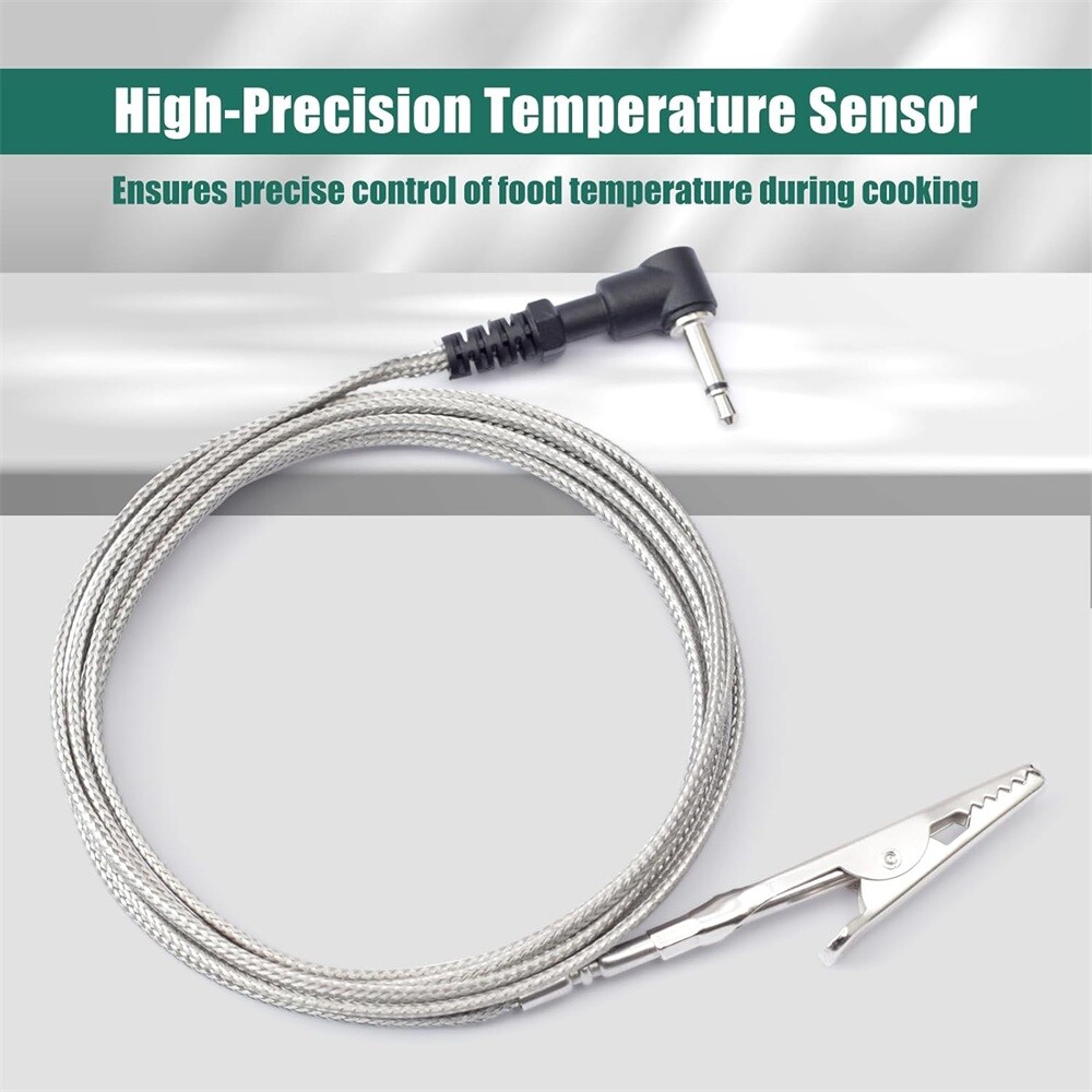 High-Temperature Pit Probe with 90° Plug Replacement Pit Probe For Flame Boss