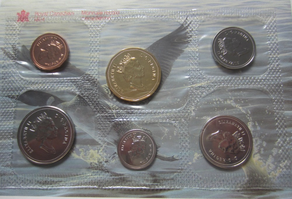 1993 Canada PL RCM Set (6 Coins UNC.)