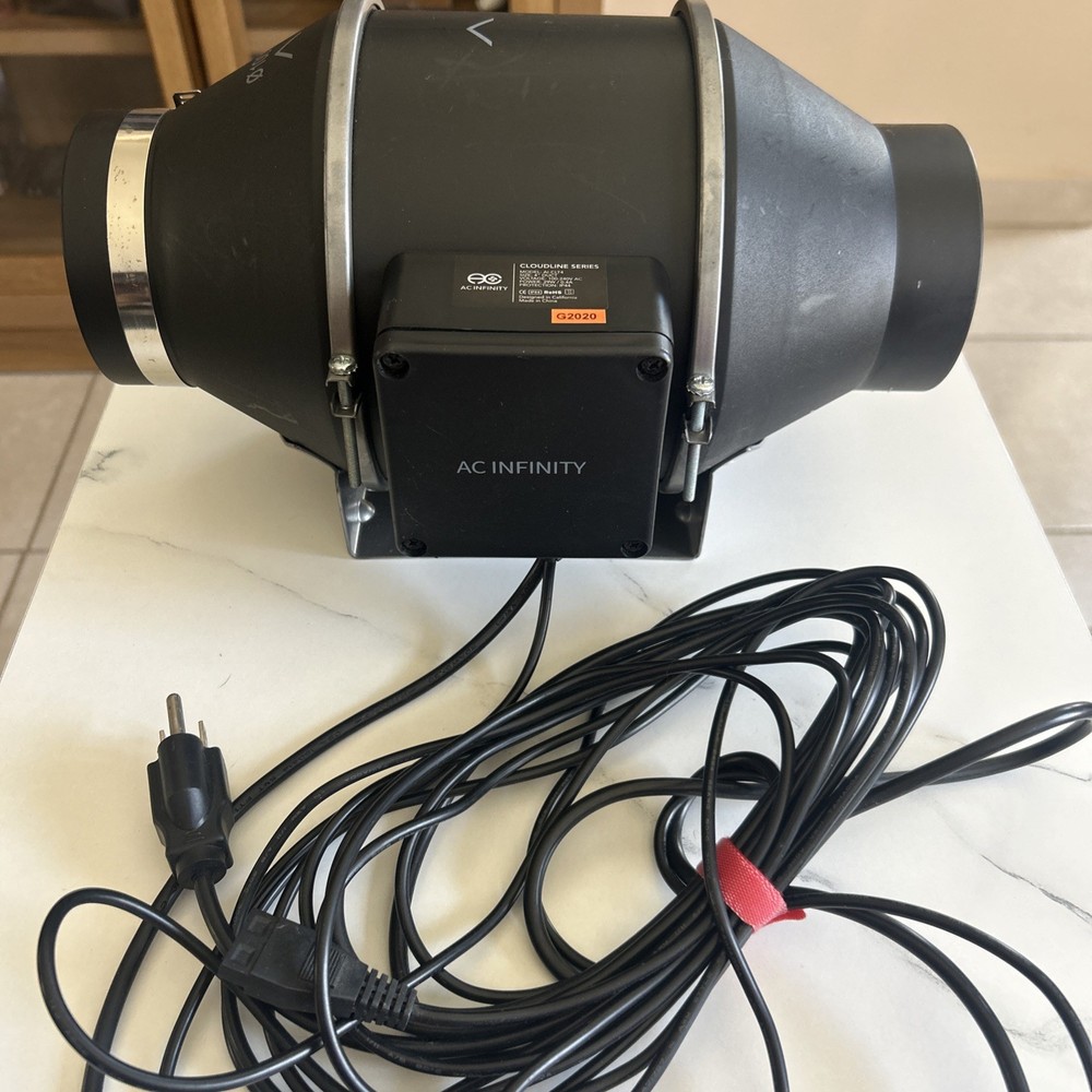 AC Infinity Cloudline T4 4” Inline Duct Fan AI-CLT4 Replacement Unit Tested