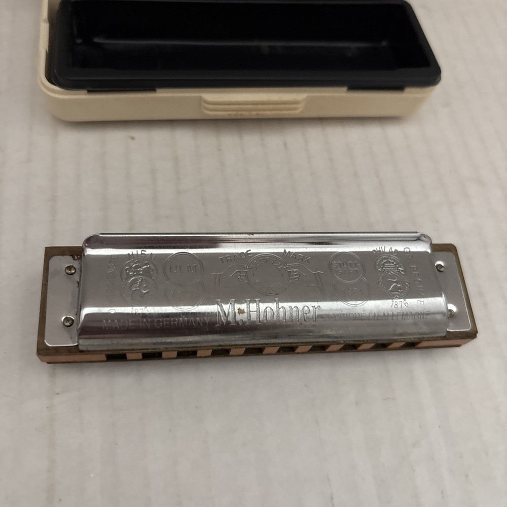 M Hohner MARINE BAND Silver Tone 1896 Harmonica