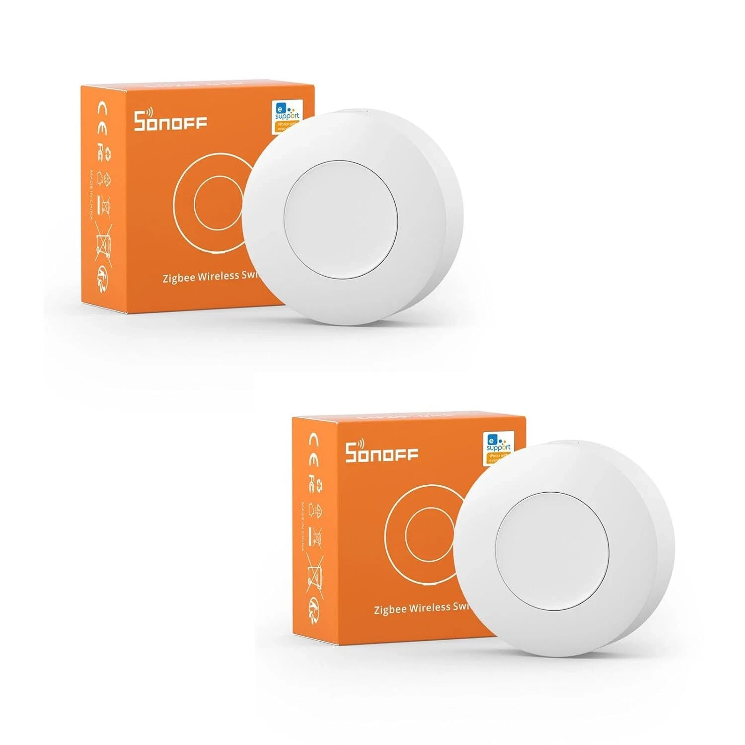 (2 PACK) SONOFF SNZB-01P Zigbee Smart Wireless Switch Smart Scene eWeLink NEW