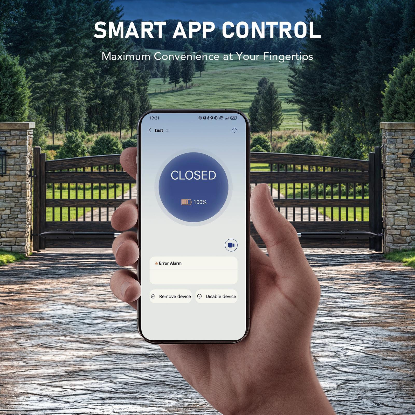 CO-Z Automatic Gate Opener Kit for Dual Swing Gate up to 660lb 5.9ft with Remote