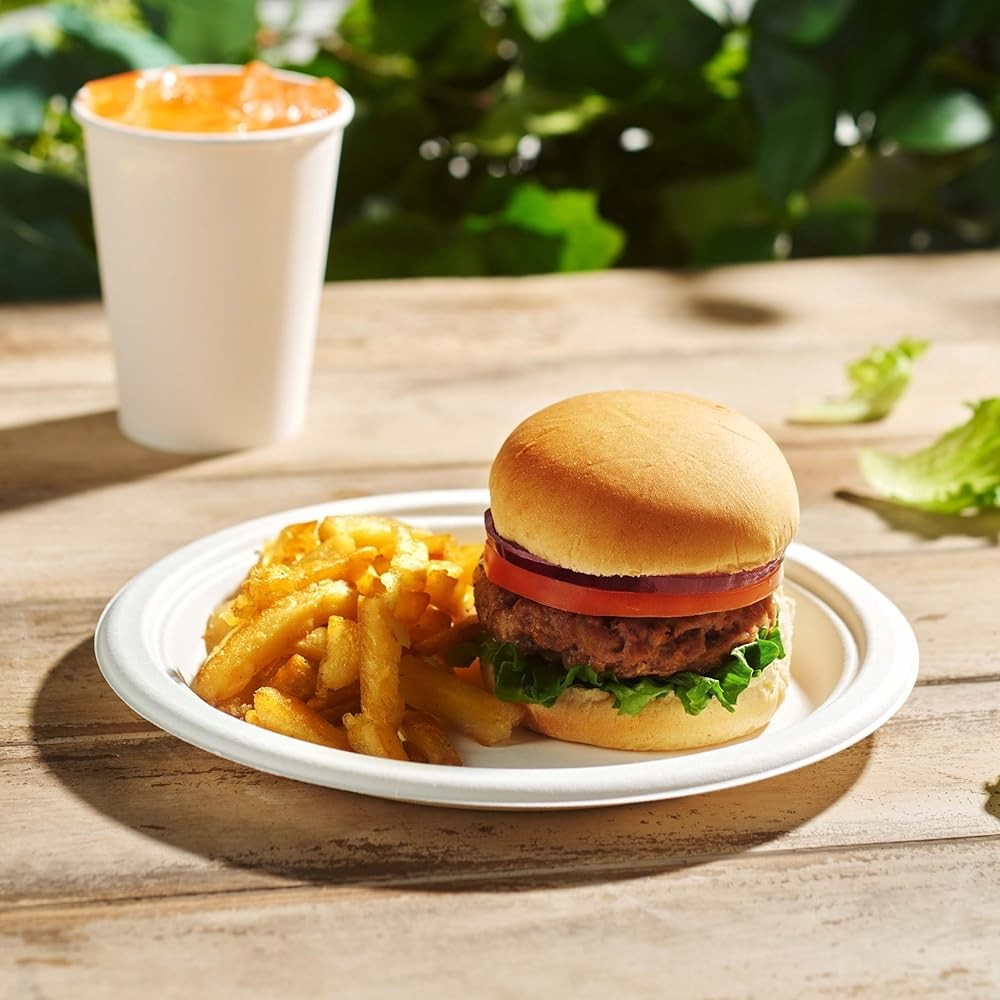 postable Paper Plates Heavy Duty - Biodegradable Disposable Plates