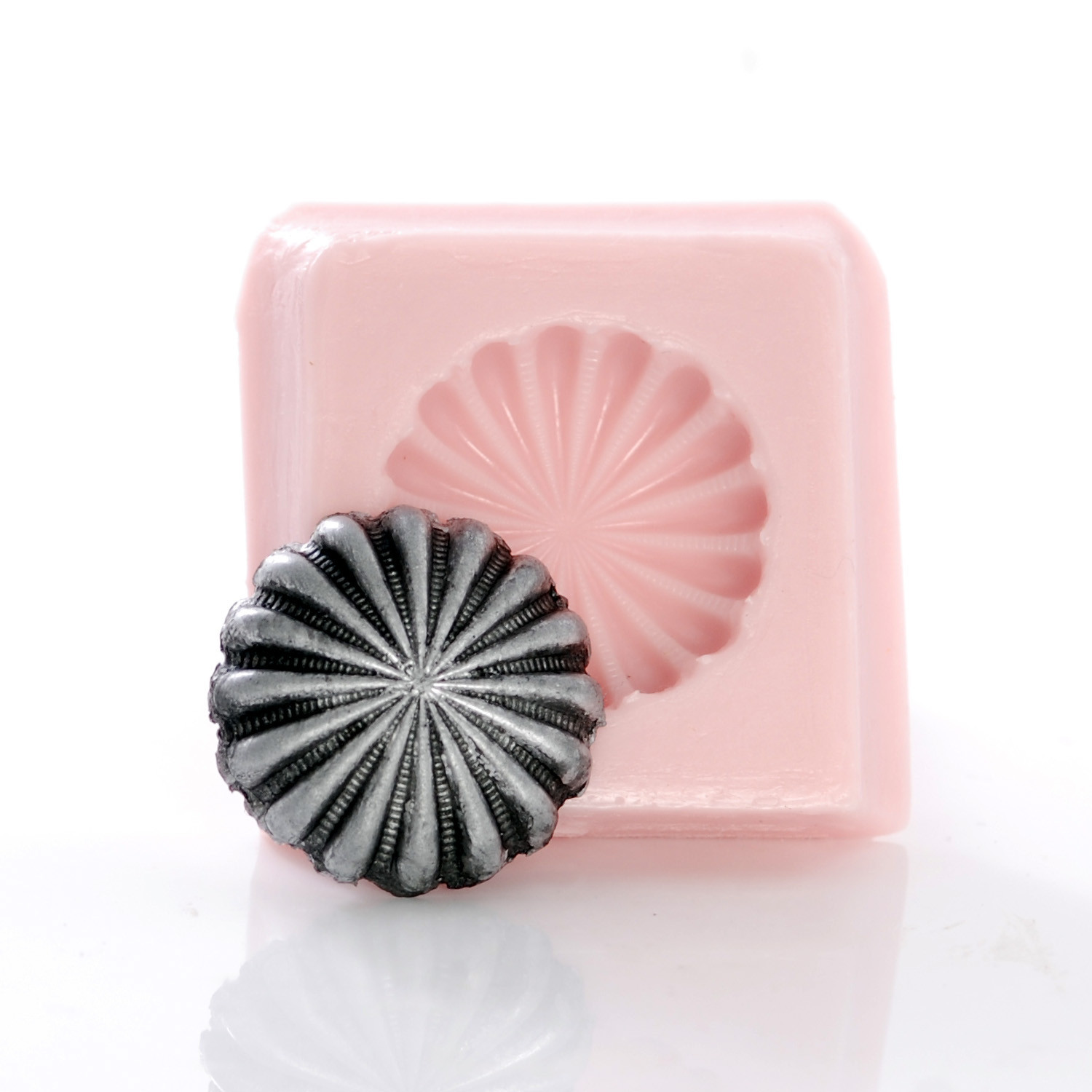 Star Button Western Concho Silicone Mold Craft Food Safe