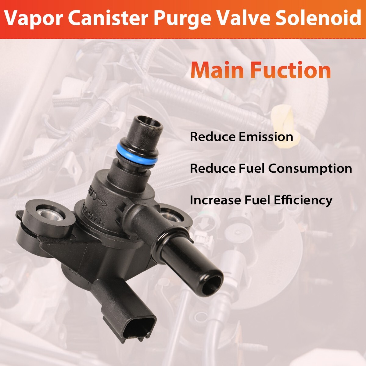 EVAP Vapor Canister Purge Valve Solenoid 9U5Z9C915H for Ford F-250 F-350 Mustang