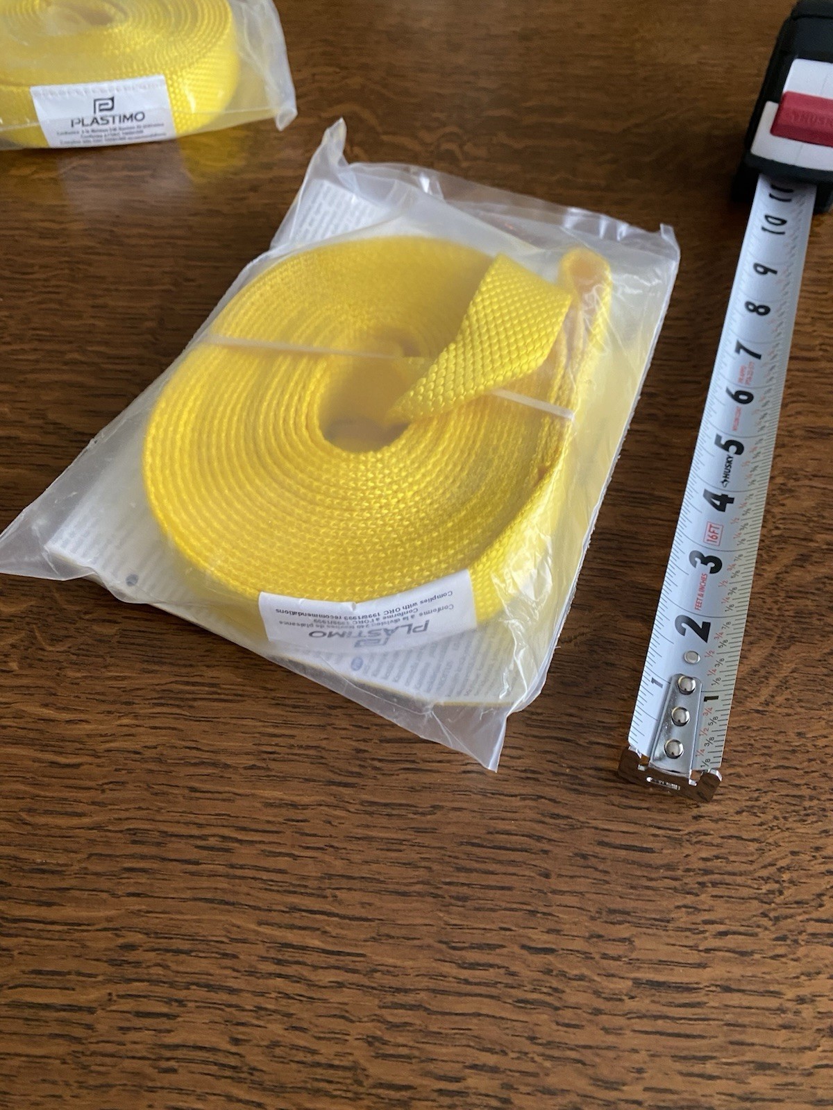 JACKLINE  1”  X  19’0”  Yellow Webbing  NEW  2  Available Free Shipping