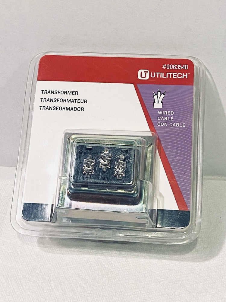 Utilitech Wired Transformer 120 VAC input/8 VAC Output #0063548