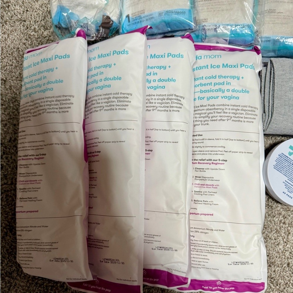 Postpartum Care Kit with Pads and Essentials