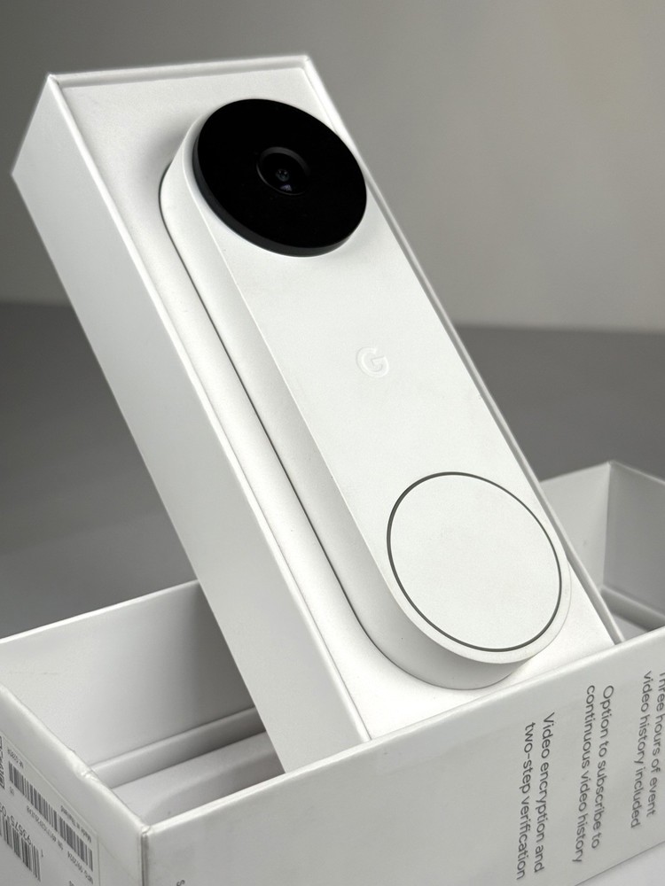 Google - Nest Doorbell Wired (2nd Generation) -- Snow