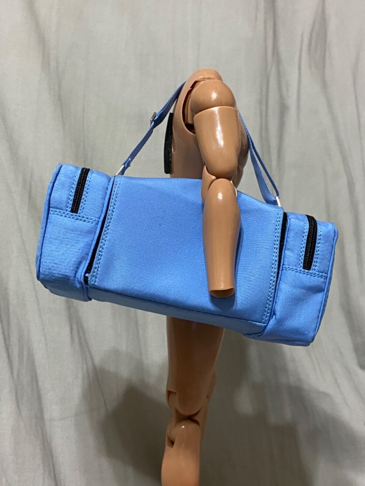 1/6 Scale Large Gym Duffle Bag, blue oversized