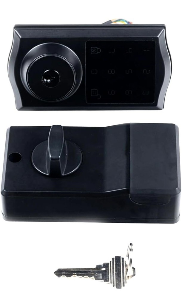 SmartCode Electronic Touchpad Deadbolt - Matte Black