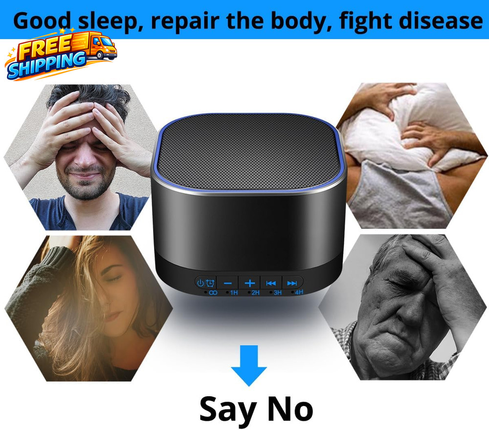 White Noise Machine with 20 Non Looping Natural Soothing Sounds Memory Function