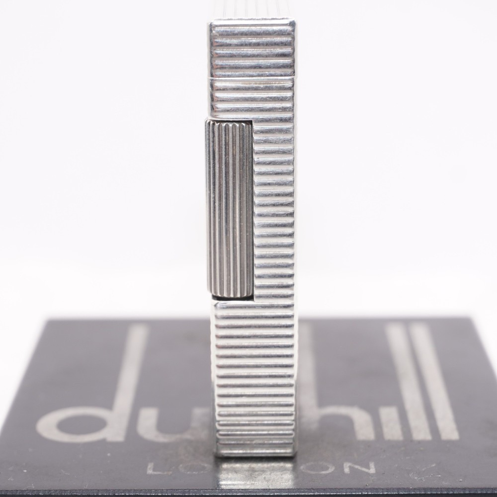 Dunhill Lighter Silver Horizontal stripe