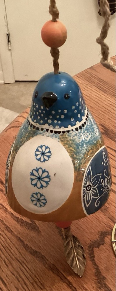 Lori Siebert Blue Bird Song Ceramic Wind Chime