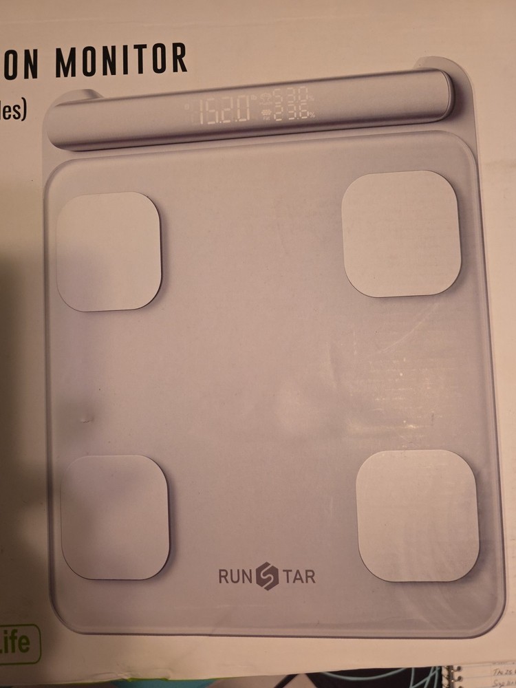 Run Star, Smart Body Composition Moniter, 8 Electrodes, Open Box, Working