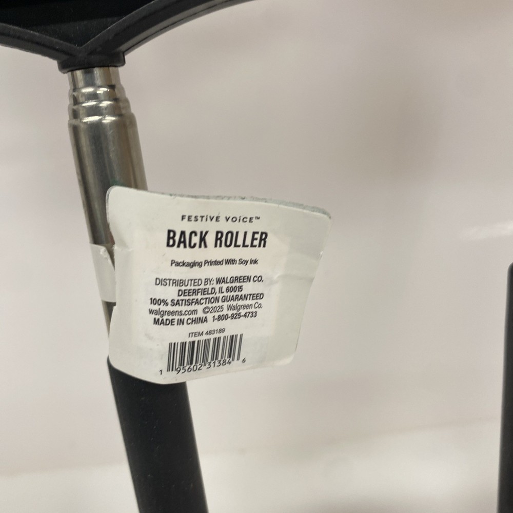 2X Festive Voice Back Roller Small -Black