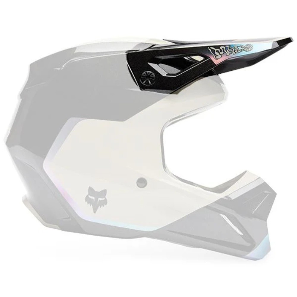 Fox Racing V1 Hello Future Helmet Visor/Peak Black