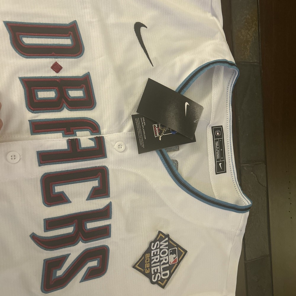 Corbin Carroll Signed World Series Jersey. JSA