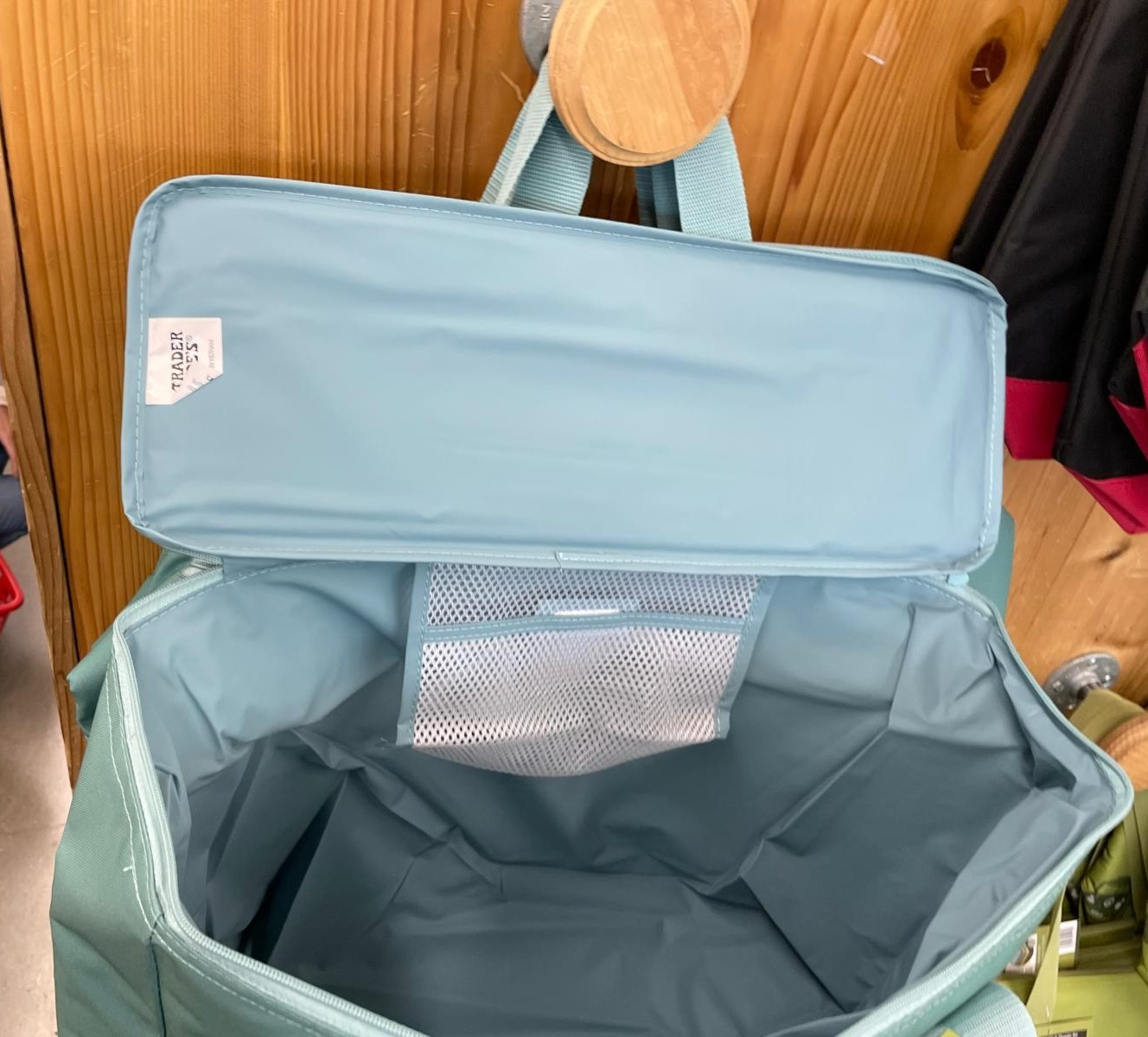 ⚡️ Trader Joe's Dusty Blue Tote Insulated Freezer Cooler Bag NEW FREE SHIP ❤️